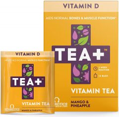 Vitabiotics TEA+ Vitamin D Vitamin Tea - 14 Tea Bags